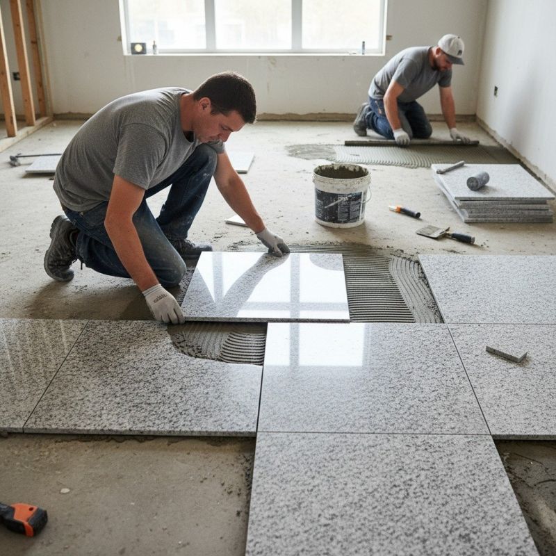 Local Stone Counter Installation pros at work