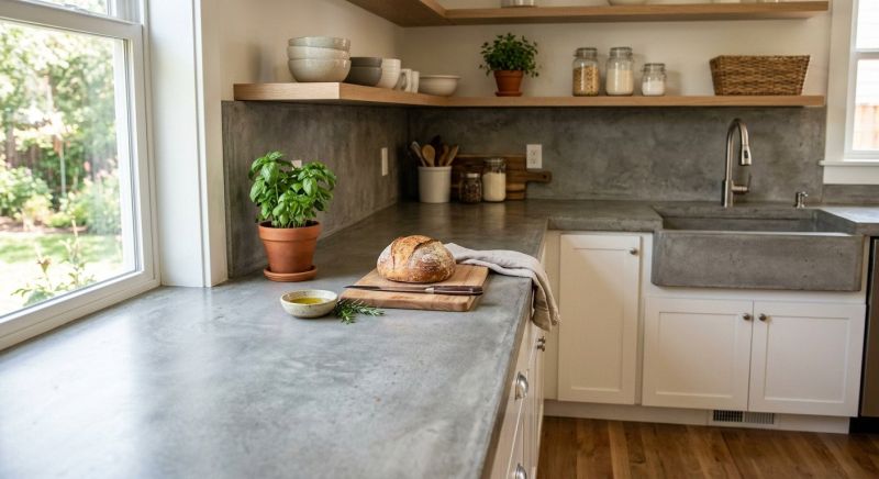 Cement Countertop Pouring in Napa, CA