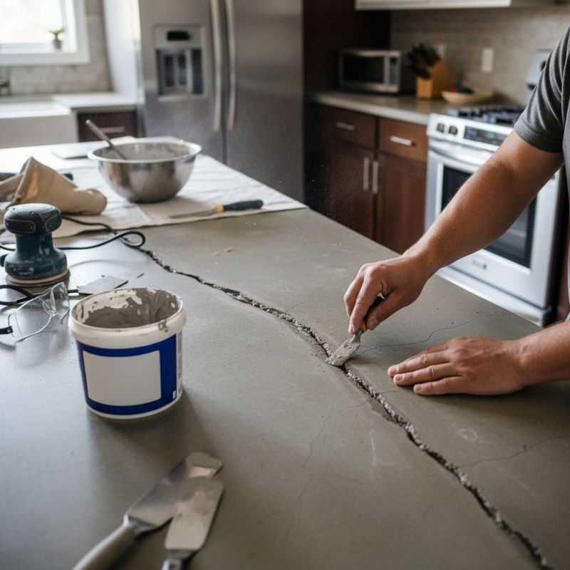 Concrete Countertop Pouring in Sonoma County, CA