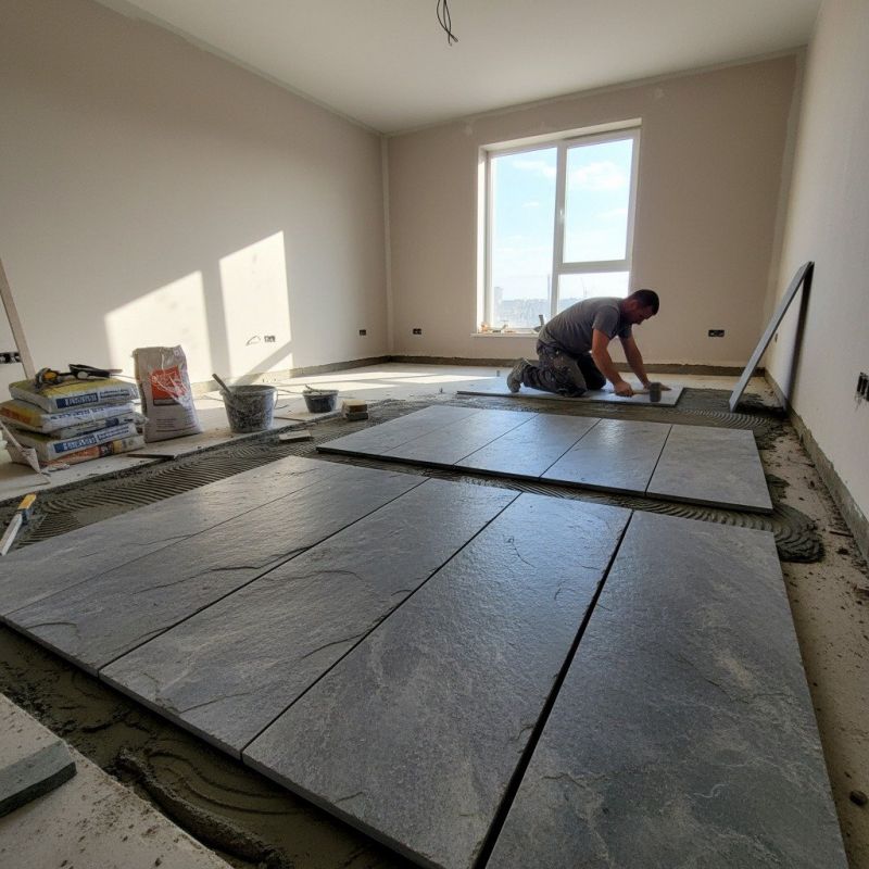 Stone Counter Installation