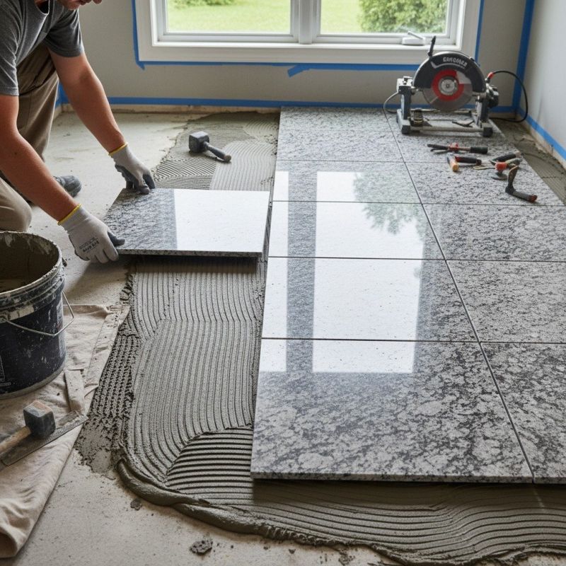 Granite Slab Installation