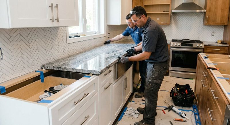 Granite Slab Installation in Sacramento, CA